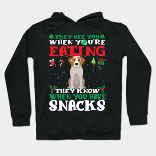 Christmas Dog Eating Snacks Hoodie